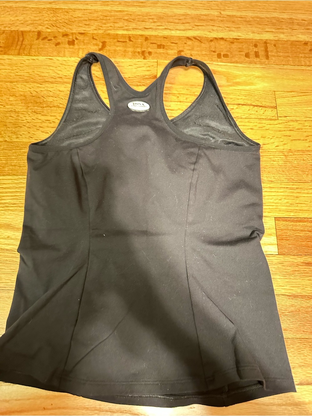 Shock Absorber Black Built In Bra Tank Racerback Medium - Picture 3 of 7